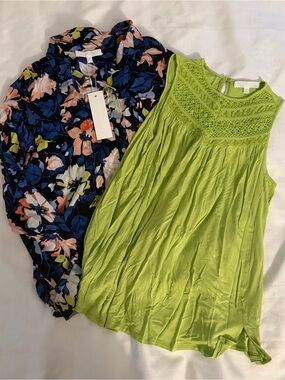 Adyson Parker NWT tank and button down bundle size women’s medium